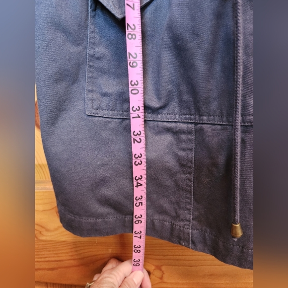 Torrid Women's Gray Embelished Twill Parka with Faux Fur Trim Hood, Size 2 - Picture 8 of 11